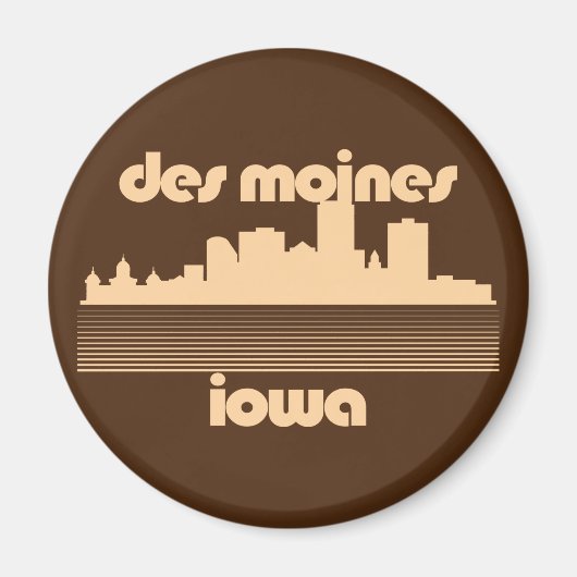 Des Moines, Iowa Magneet (Voorkant)