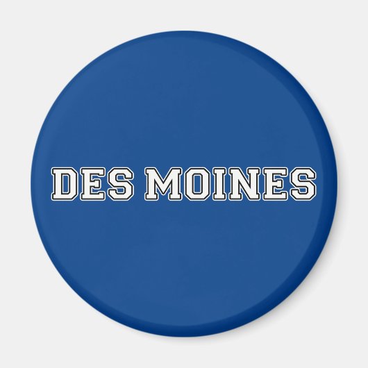 Des Moines Iowa Magneet (Voorkant)