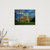 Des Moines Iowa Poster (Keuken)