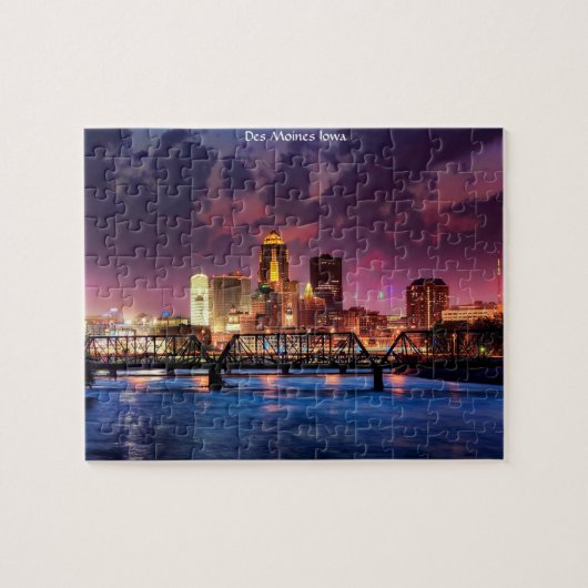 Des Moines Iowa. Puzzle (Horizontal)