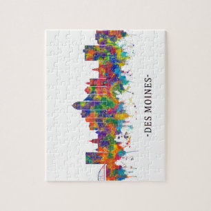 Des Moines Iowa Skyline Legpuzzel