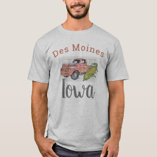 Des Moines Iowa,  Truck en Corn 2 T-shirt