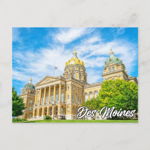 Des Moines, Iowa, Verenigde Staten Feestdagenkaart