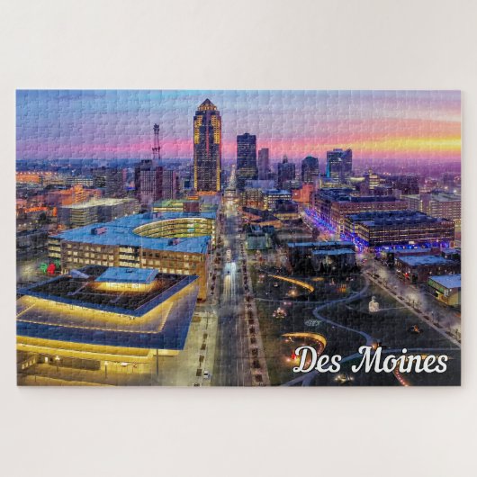 Des Moines, Iowa, Verenigde Staten Legpuzzel (Horizontaal)