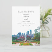 Des Moines Skyline à plat Enregistrer la carte Dat (Debout devant)