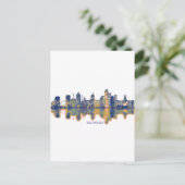 Des Moines Skyline Feestdagenkaart (Staand voorkant)