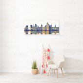 Des Moines Skyline Spandoek (Insitu)