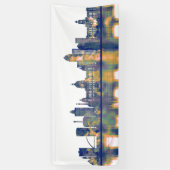 Des Moines Skyline Spandoek (Verticaal)