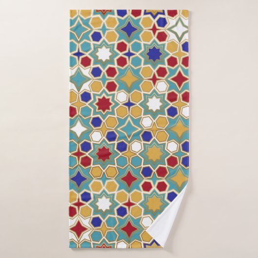 Des motifs islamiques sans couture. Nom islamique (Serviette de bain)