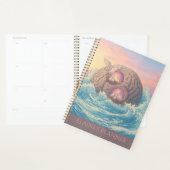 Des nids de colombe sur le cerveau de roche au mil (Devant avec enveloppe)