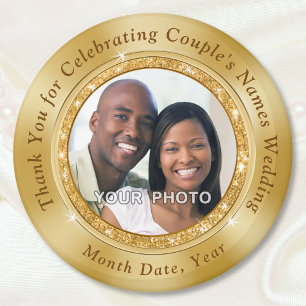 Des Noces D'Or. Magnet Wedding Favors pas cher