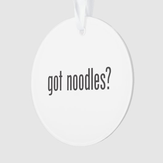 des nouilles (devant)