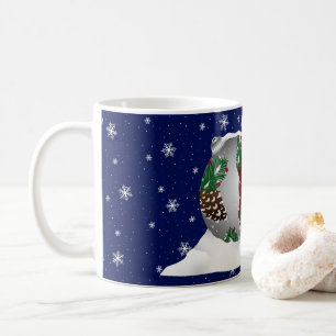 Des ornements en pin avec une tasse de Noël au ci