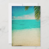 Des palmiers sur le Invitation du Beach Engagement (Dos)