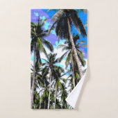 Des palmiers tropicaux. (Serviette à main)