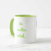 Des paroles inspirantes que j’ai cette Mug (Devant gauche)