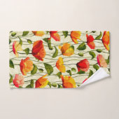 Des pavots brillants (Serviette à main)