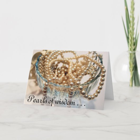 Des perles de sagesse. . . carte (Devant)