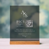 Des photos ! Photo, QR-Code, Mariage, Dark (Neutre)
