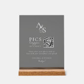 Des photos ! Photo, QR-Code, Mariage, Dark (Recto)