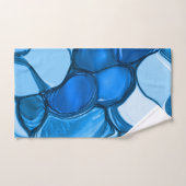 Des pierres rondes dans les tons bleu roi (Serviette à main)