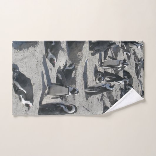 Des pingouins mignons sur le set de serviettes de (Serviette à main)