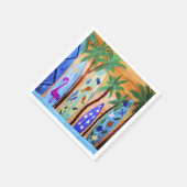 Des planches de surf serviettes en papier de plage (Coin)