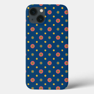 Des Pois Jumbo bizarres sur un coque ipad bleu mar