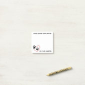 Des Post-it Notes avec des empreintes de pattes su (Sur un bureau)