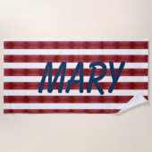 Des Rayures Dans La Serviette De Plage Abstraite (Devant)