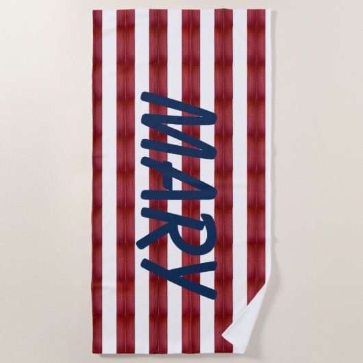 Des Rayures Dans La Serviette De Plage Abstraite (Devant)