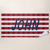 Des Rayures Dans La Serviette De Plage Abstraite (Devant)