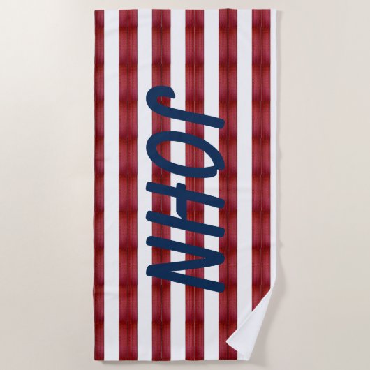 Des Rayures Dans La Serviette De Plage Abstraite (Devant)