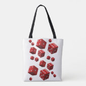 dés rouges sac fourre-tout (Dos)