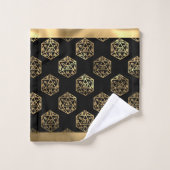 Dés RPG | Gamer PnP Rétro Tabletop Imaginaire Or (Gant de toilette)