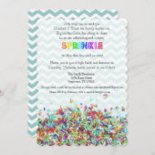 Des sauterelles colorées et un Invitation Chevron  (Devant / Derrière)