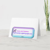 Des souhaits chaleureux dans votre carte de voeux  (Dos)