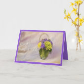 Des souhaits chaleureux dans votre carte de voeux  (Fleur jaune)