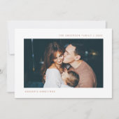 Des souhaits simples | Carte de vacances minimalis (Devant)