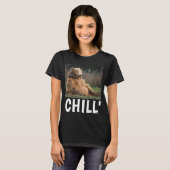 DES T-SHIRTS "CHILL" FUNNY FUNNY DE FEMMES PORTENT (Devant entier)