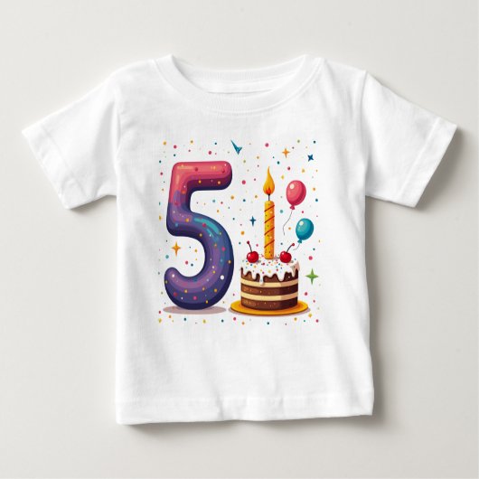Des T-shirts pour l'anniversaire d'un enfant de ci (Devant)
