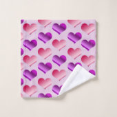 Des tas de coeurs (Gant de toilette)