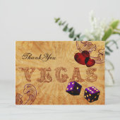 dés violet Vintage Vegas Merci (Debout devant)