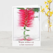 Des Voeux Chauds Sur Une Carte Fleur De Récupérati (Fleur jaune)