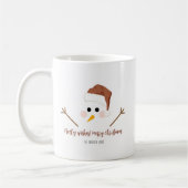 Des voeux de givre ! Joyeux Noël Mug (Gauche)