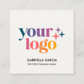 Désactiver le Carte de visite Carré du logo du cod (Devant)