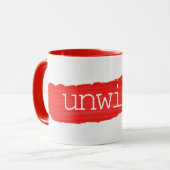 DÉSACTIVER Le Texte Sur La Mug De Peinture Rouge (Devant gauche)