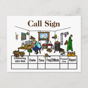 Désactivez la grille Ham Radio Shack Cartes QSL