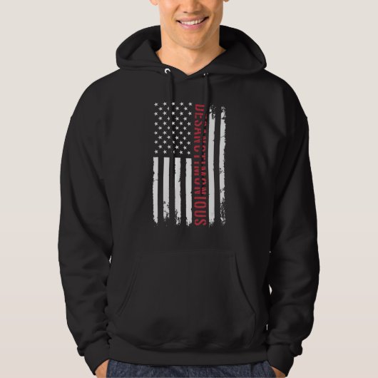 DeSanctimonous Ron DeSantis 2024 Distress Ameri Hoodie (Voorkant)