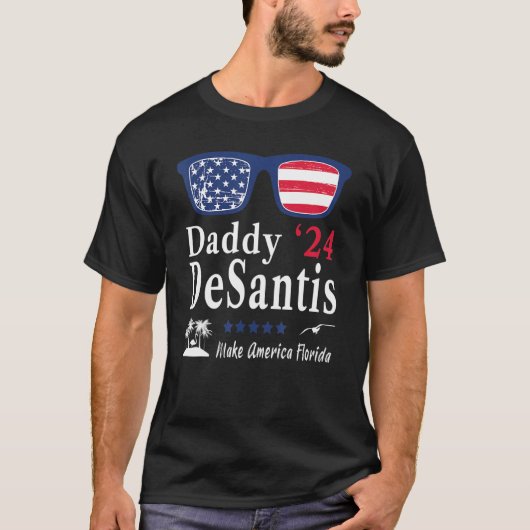 Desantis 2024 Make America Florida Dad Desantis T-shirt (Voorkant)